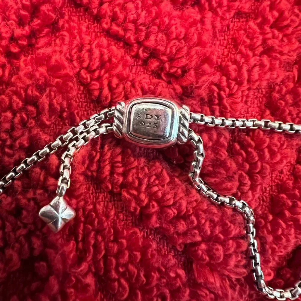 David Yurman Châtelaine Pave Black Diamond & Silver Bracelet. Very hard to find! - Picture 12 of 13